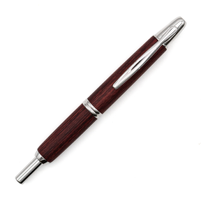 Pilot Vanishing Point Red Birchwood  Rhodium Trim
