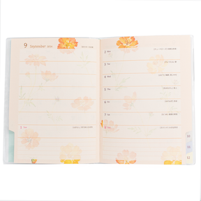 Midori 2024 Pocket Diary A6- Country Time Floral Pattern