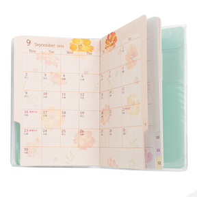 Midori 2024 Pocket Diary Mini- Floral Pattern