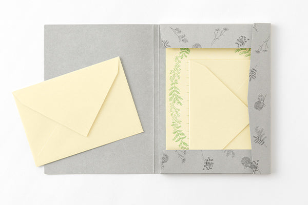 Midori Letter Set - Yellow Flower