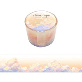 Mind Wave- Transparent Clear Washi tape - 30mm - Sunset Cloud