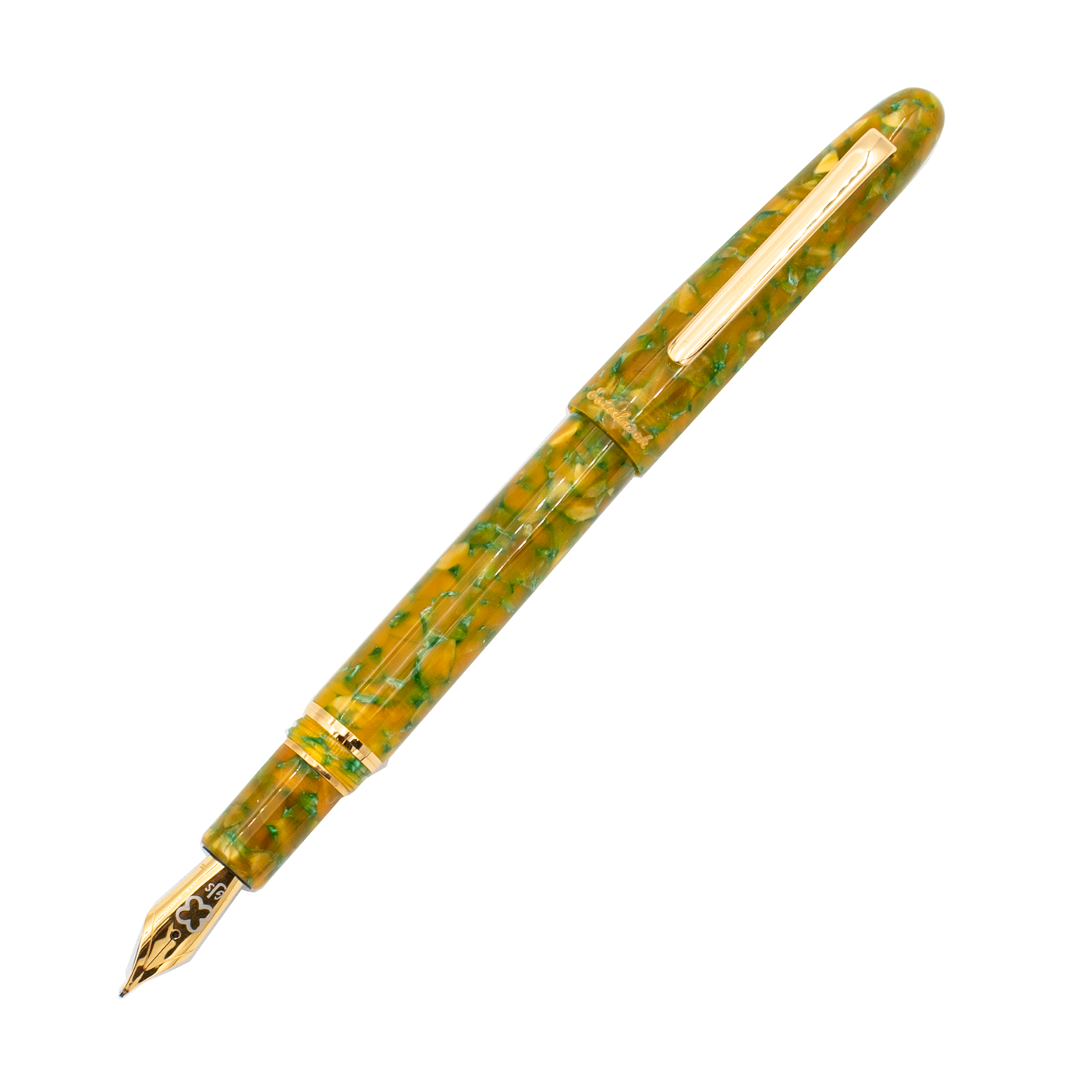 Esterbrook Estie Rainforest Fountain Pen - Gold trim