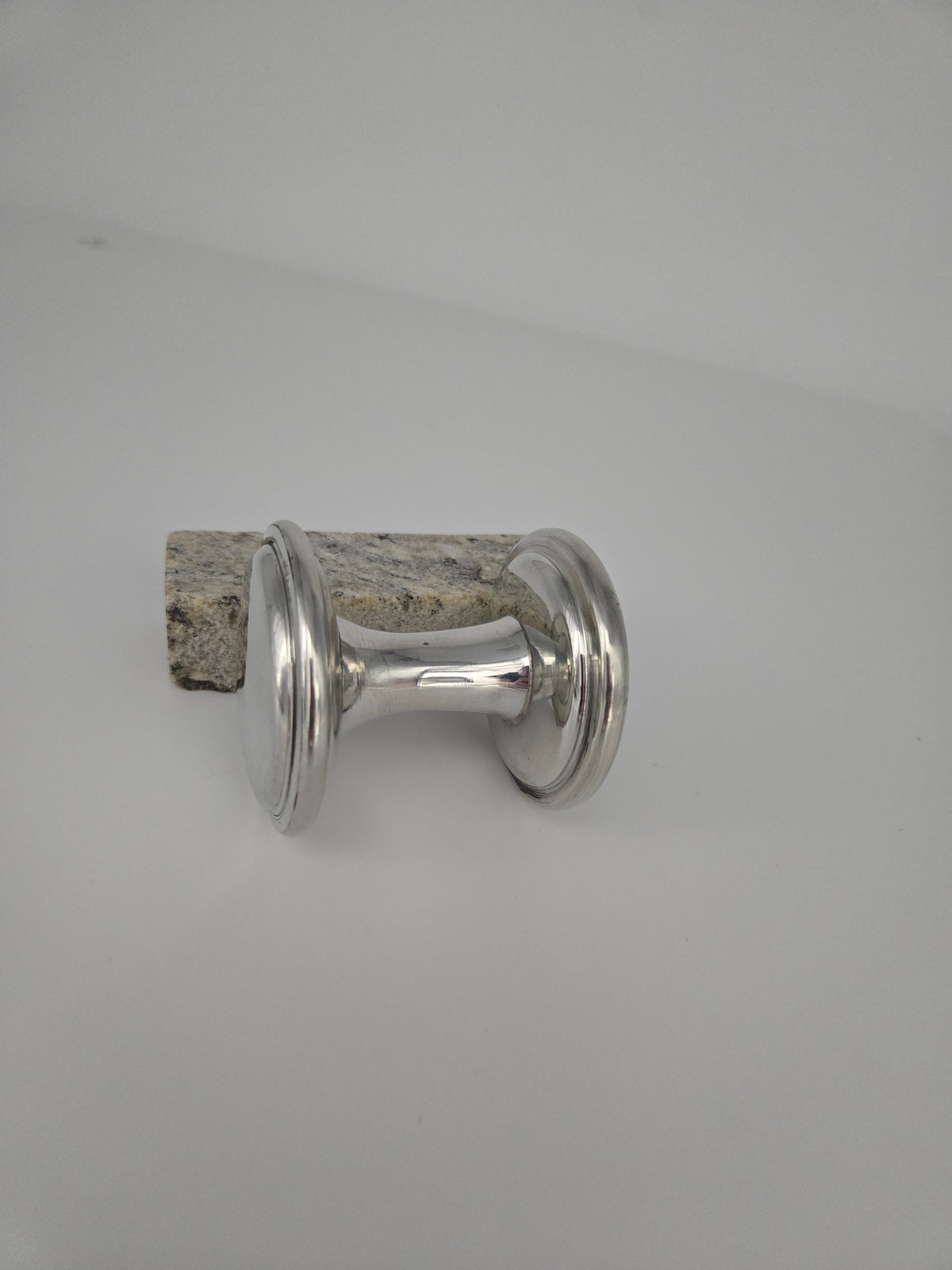 Dumbbell Pewter Rattle