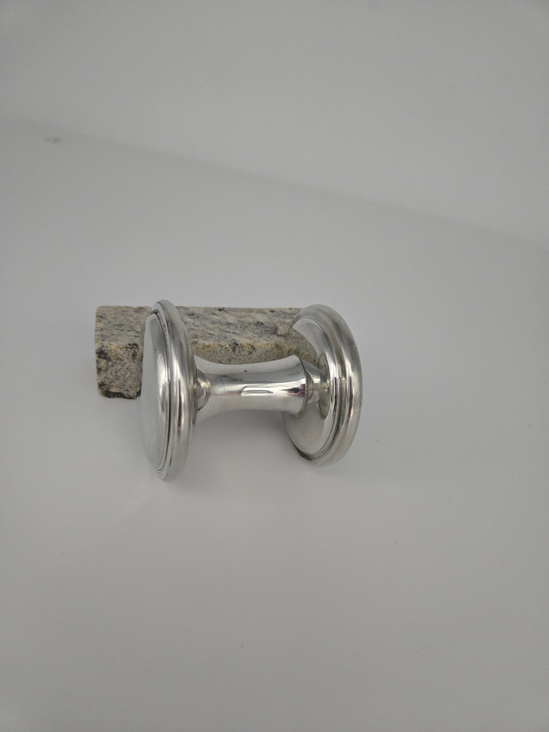 Dumbbell Pewter Rattle