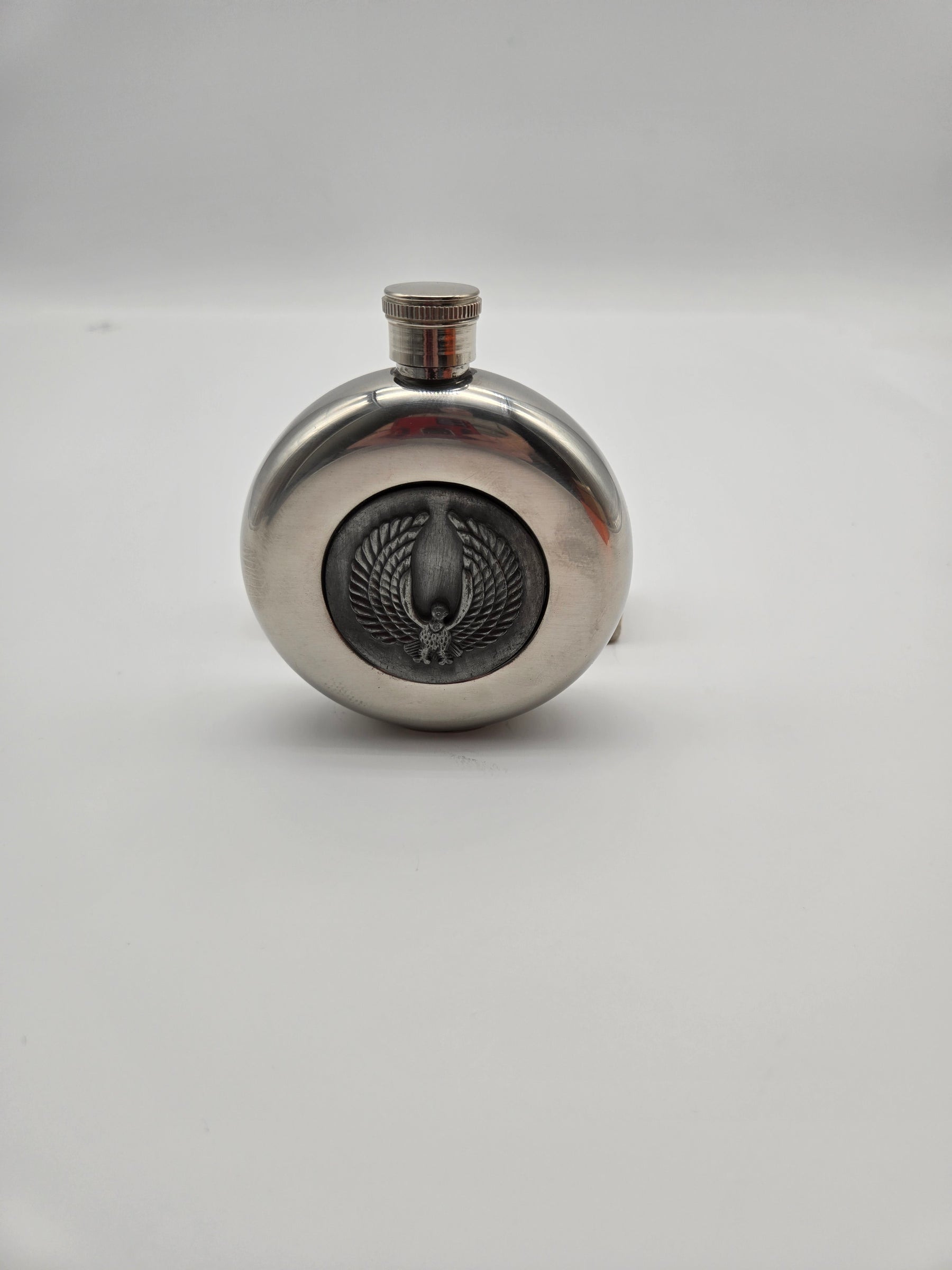 Round Flask With Eagle