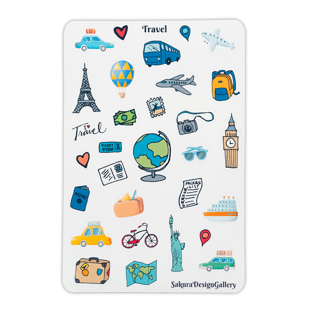Sakura Design Gallery - Vinyl Stickers - Travel