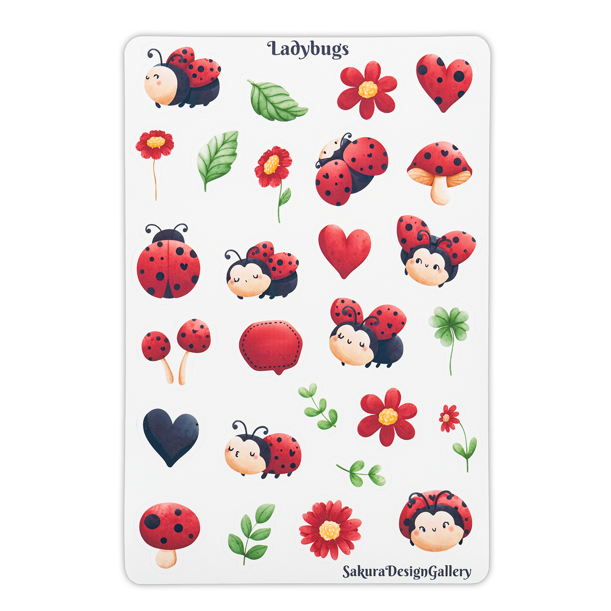Sakura Design Gallery - Vinyl Stickers - Ladybugs