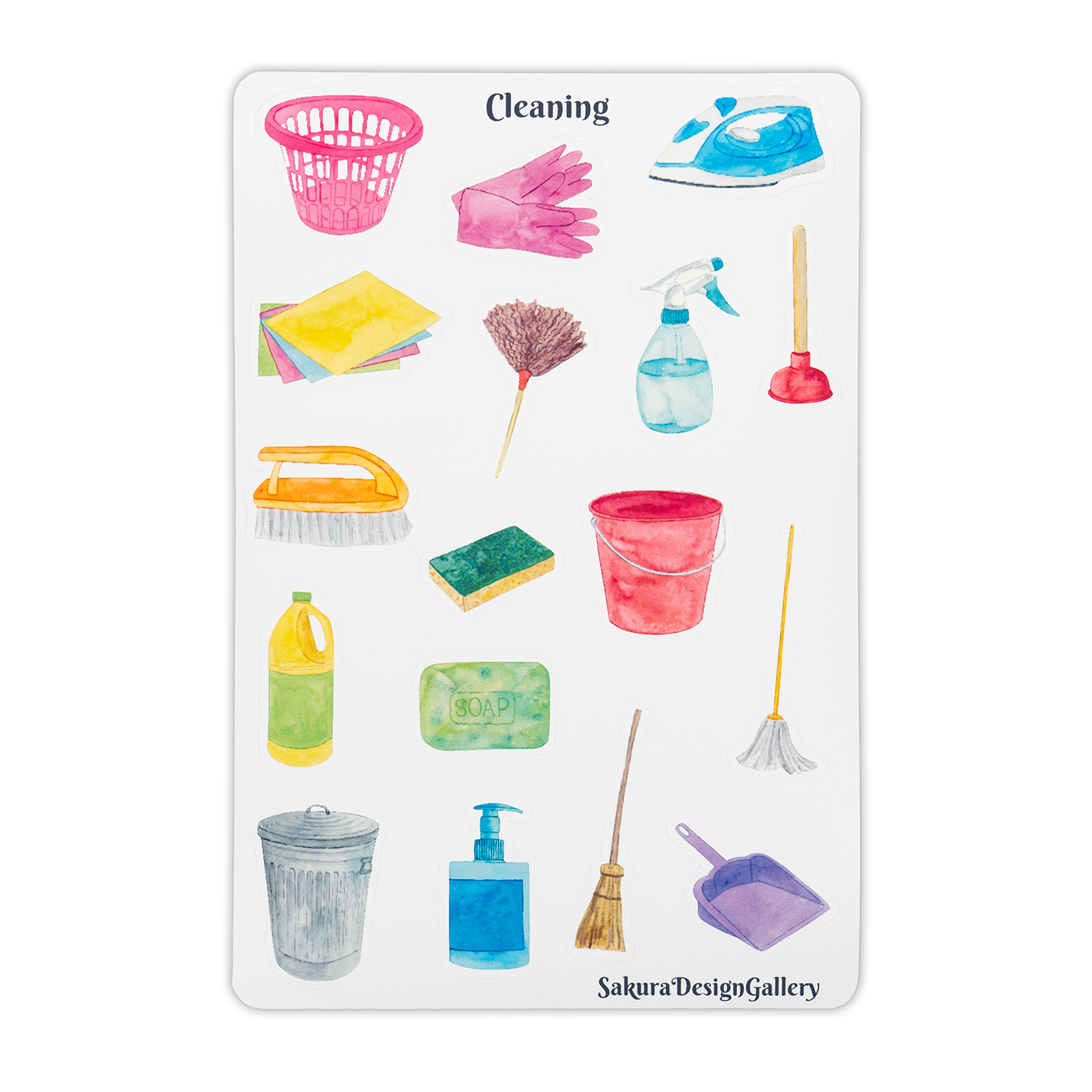 Sakura Design Gallery - Vinyl Stickers - Cleaning