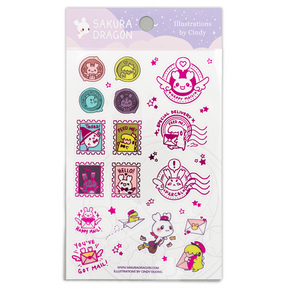 Sakuradragon - Tiny RPG Mail Clear Sticker Sheet