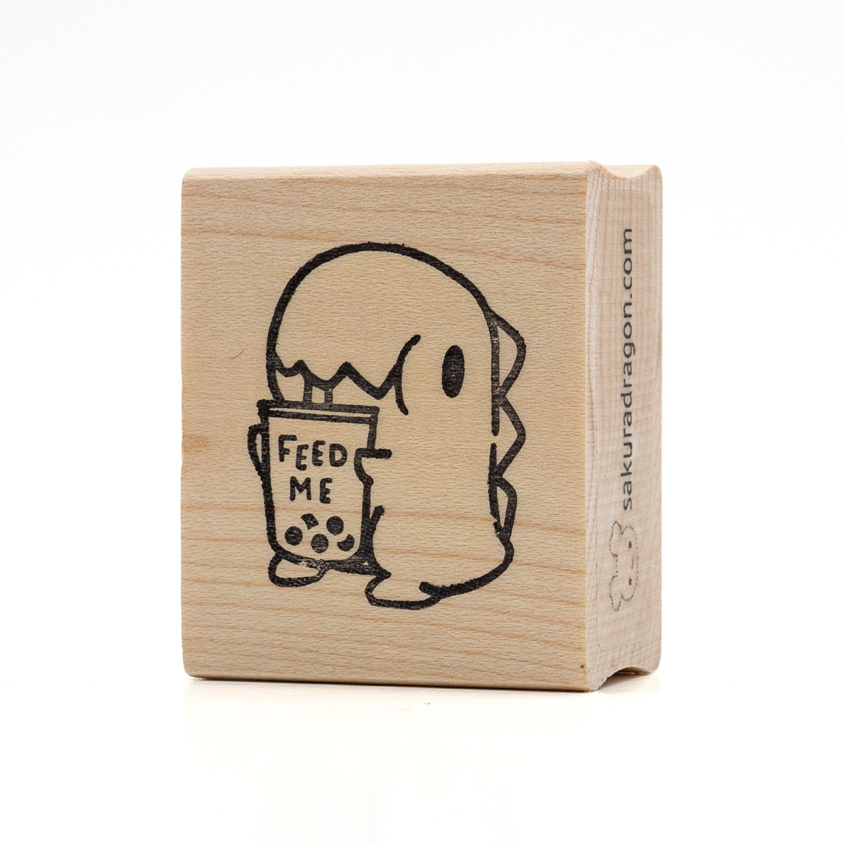 Sakuradragon - Feed Me Dino Wooden Stamp
