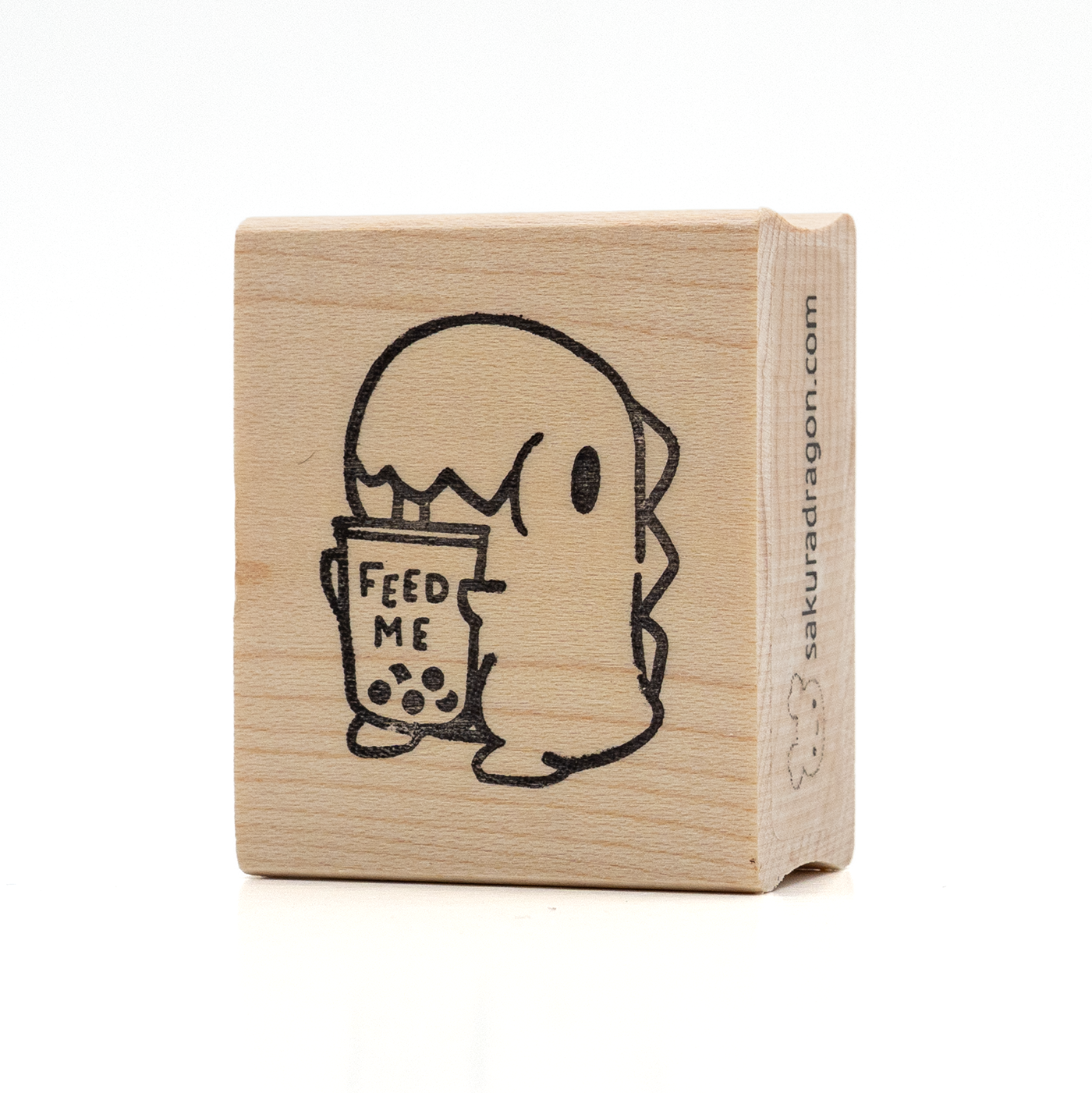Sakuradragon - Feed Me Dino Wooden Stamp