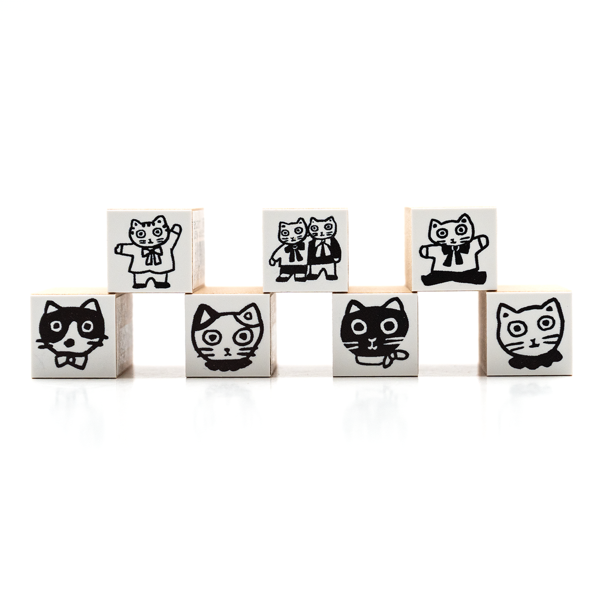 Sanby x Yumi Kitagishi Chibi Stamp - White Cat