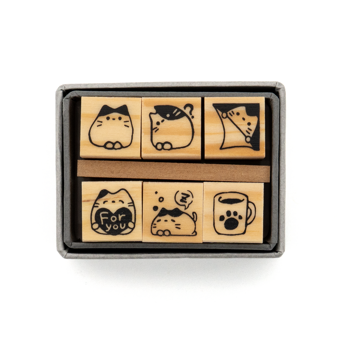 Sanby x Avec Amour Mini Stamp Set - Cat