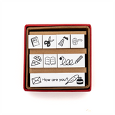 Sanby x Avec Amour Mini Stamp Set - Stationery