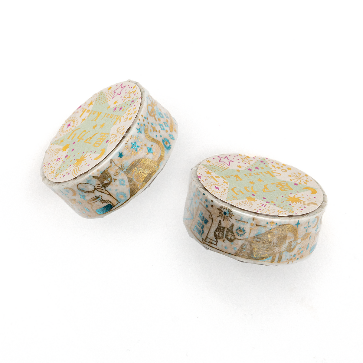 Seal-Do Shinzi Katoh Washi Tape - 15mm - Cat Letter