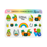 Shine Sticker Studio - Sticker Sheet - Shamrocks & Shenanigans MIni