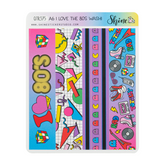 Shine Sticker Studio - Washi Strip Sticker - I Love the 80's