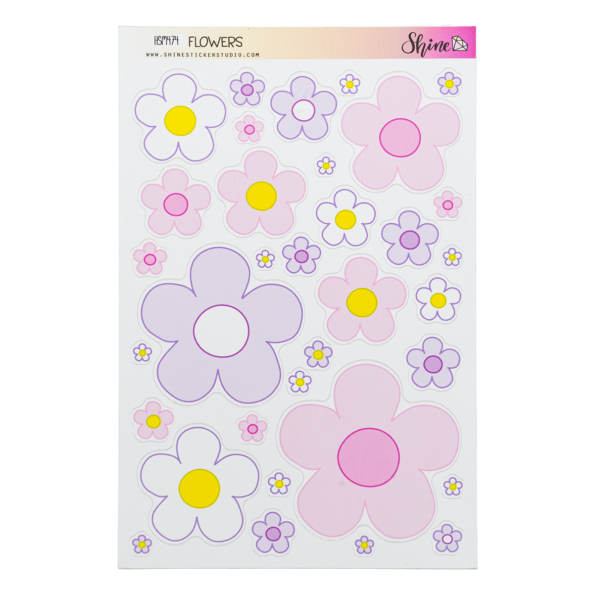 Shine Sticker Studio - Vinyl Stickers - Decorative Flowers
