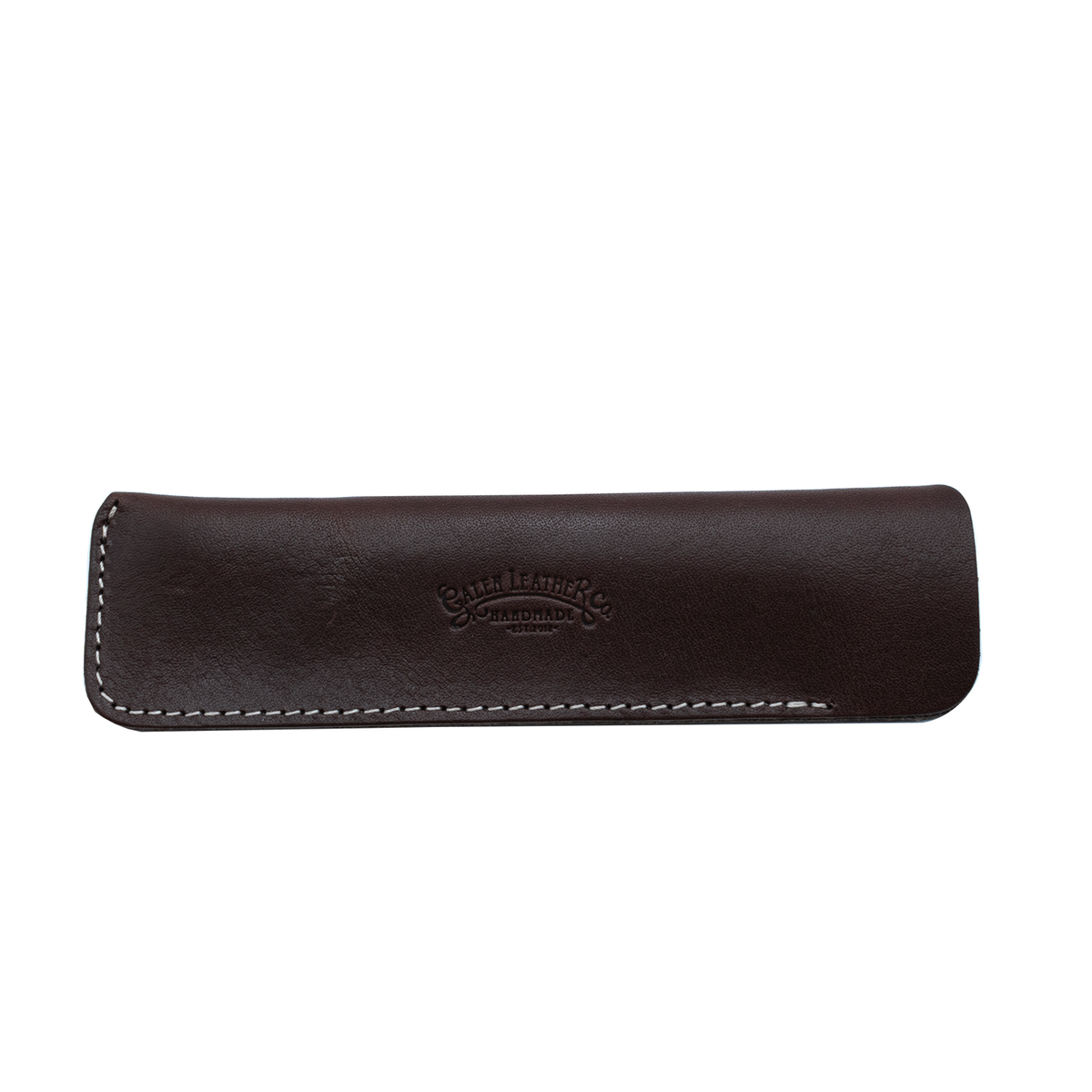 Galen Leather Co. Leather Single Pen Sleeve - Dark Brown