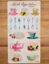 The Well Appointed Desk - Tea Party Sticker Sheet