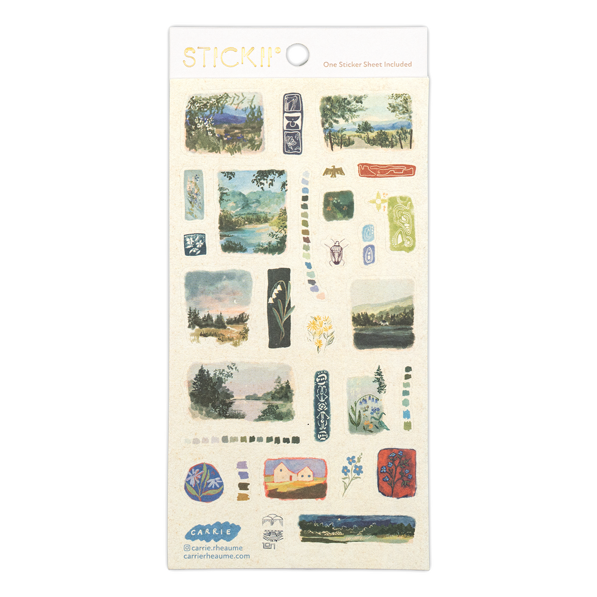 STICKII Sticker Sheet - Notes From Nature