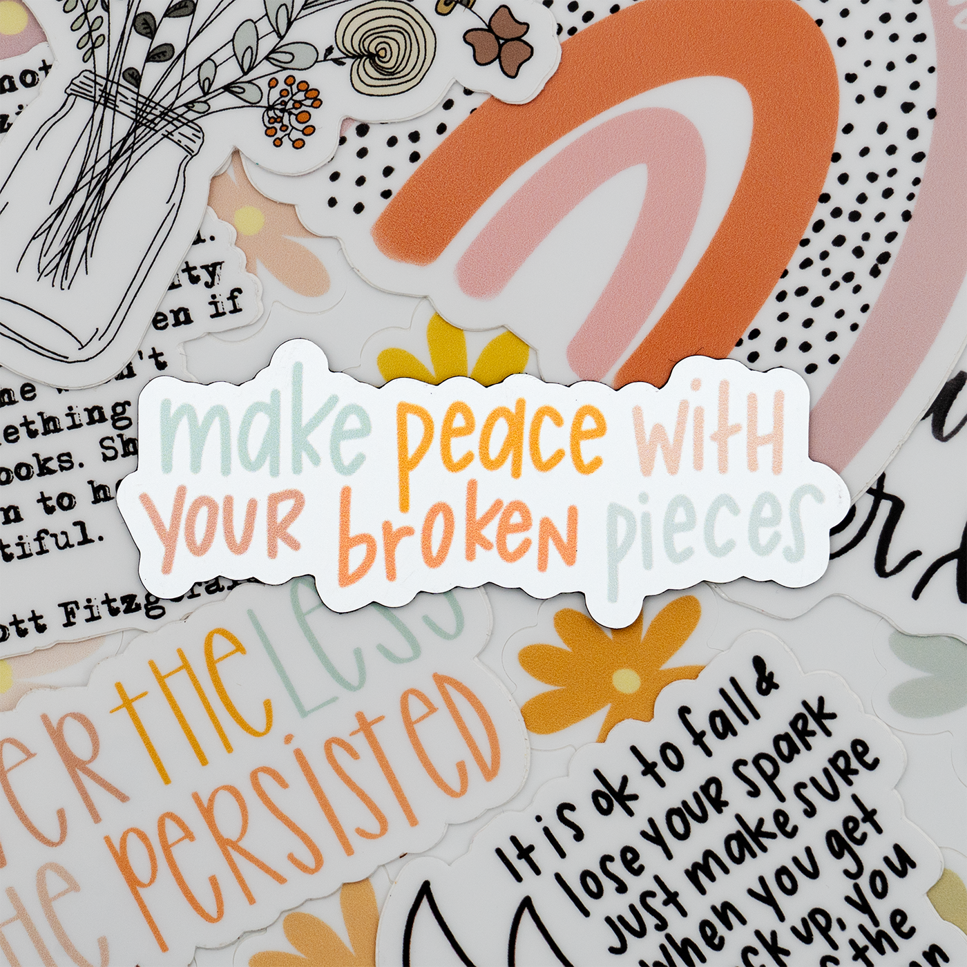 Swaygirls - Refrigerator Magnet - Make Piece with Your Broken Pieces