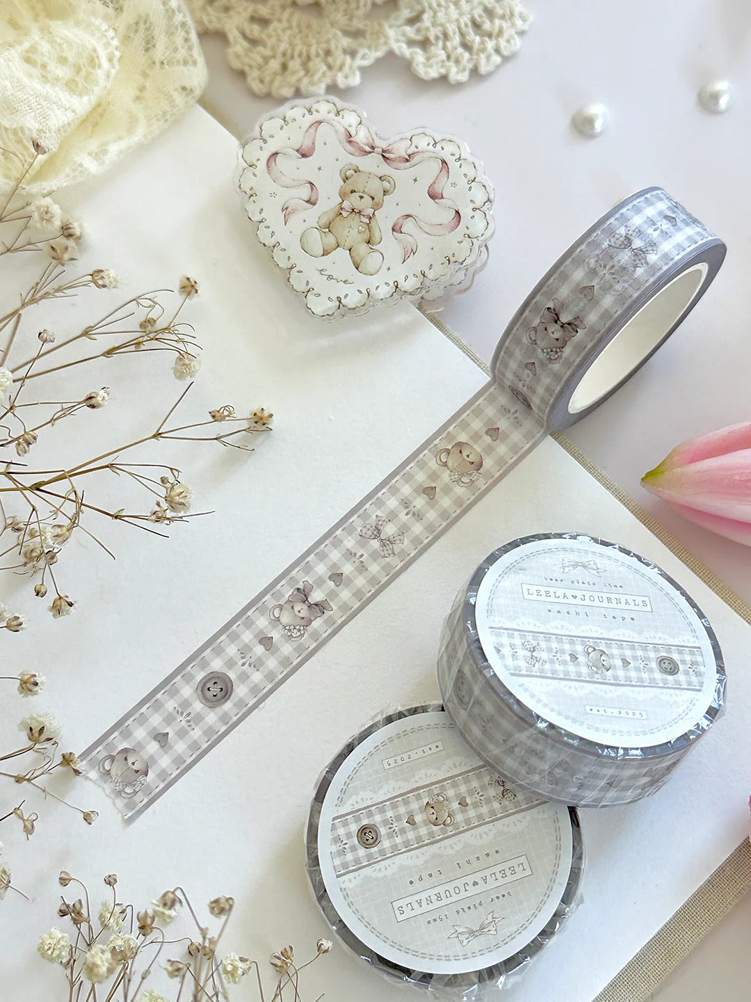 Leelajournals - Teddy Bears Washi Tape