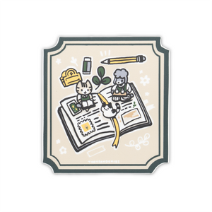 Thousand Skies - Open Book Vinyl Sticker
