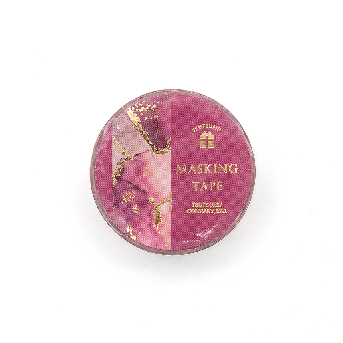 Tsutsumu Masking Tape - 15mm - Pink Marble