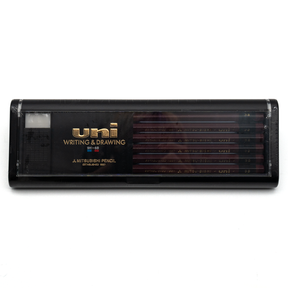 Uni Mitsubishi Pencil Set of 12 with Eraser