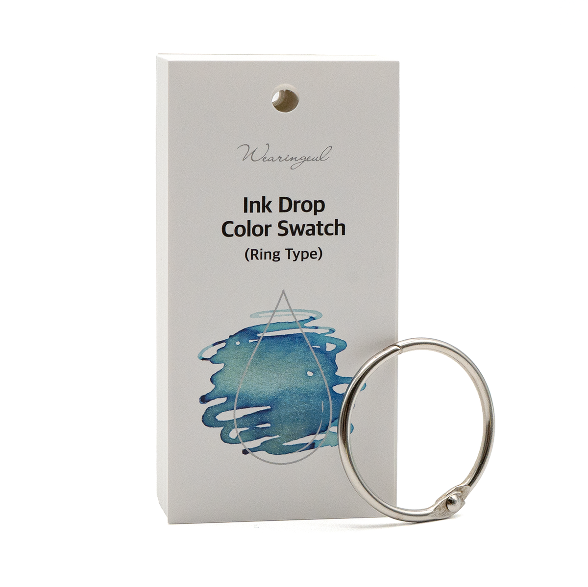 Wearingeul Ink Drop Color Swatch Card With Ring