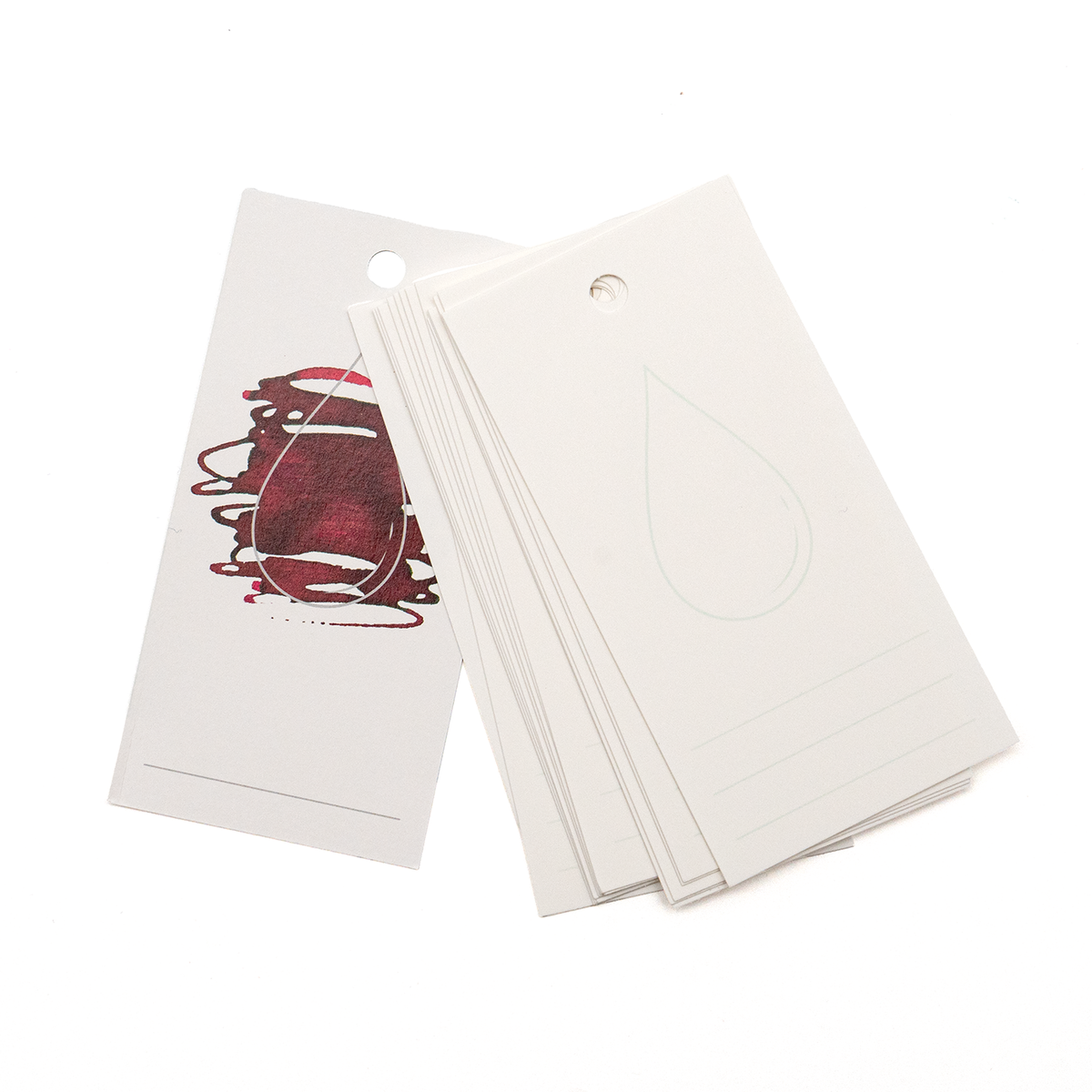 Wearingeul Ink Drop Color Swatch Card With Ring