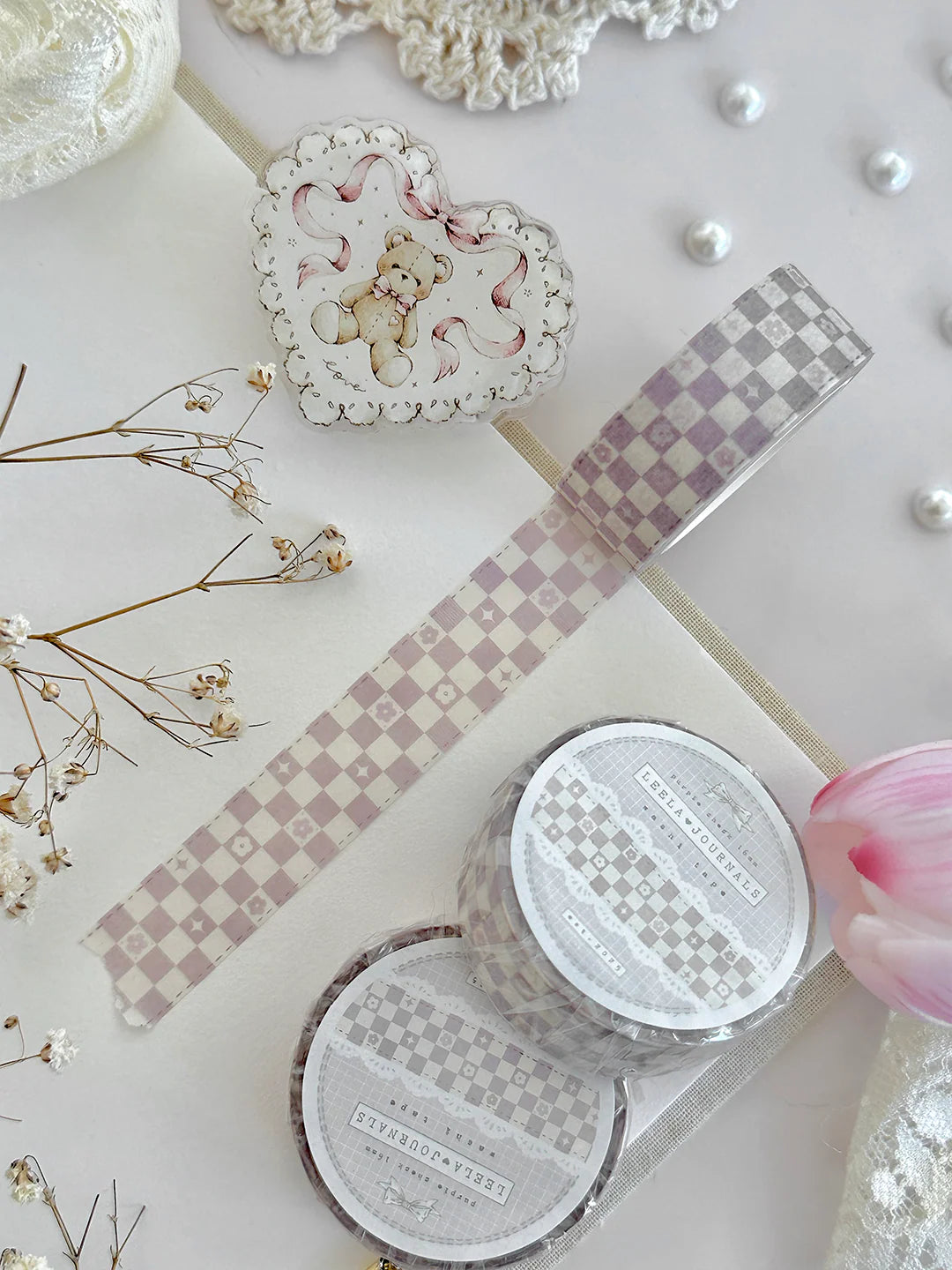 Leelajournals - Whimsy Checks Washi Tape