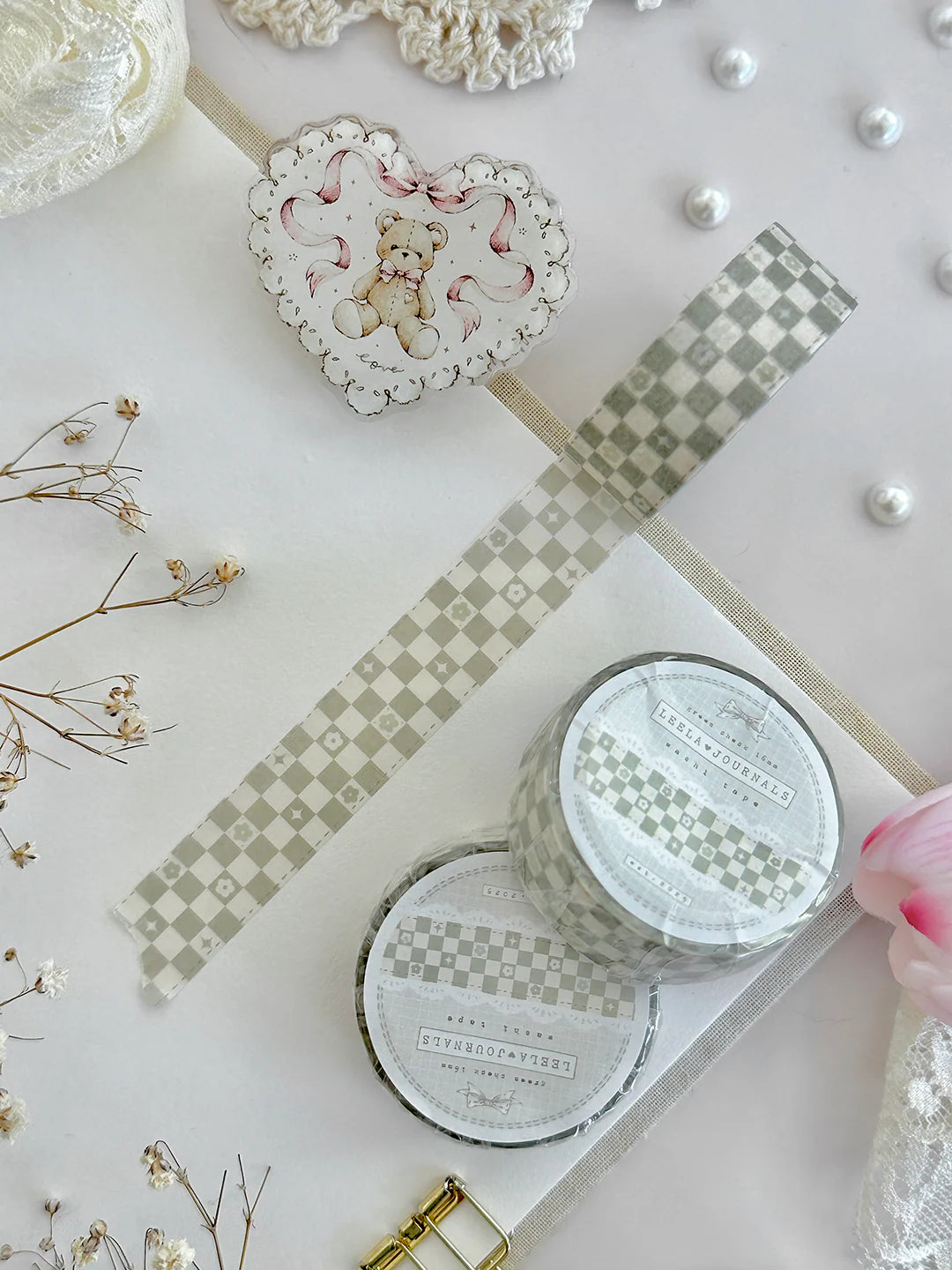 Leelajournals - Whimsy Checks Washi Tape