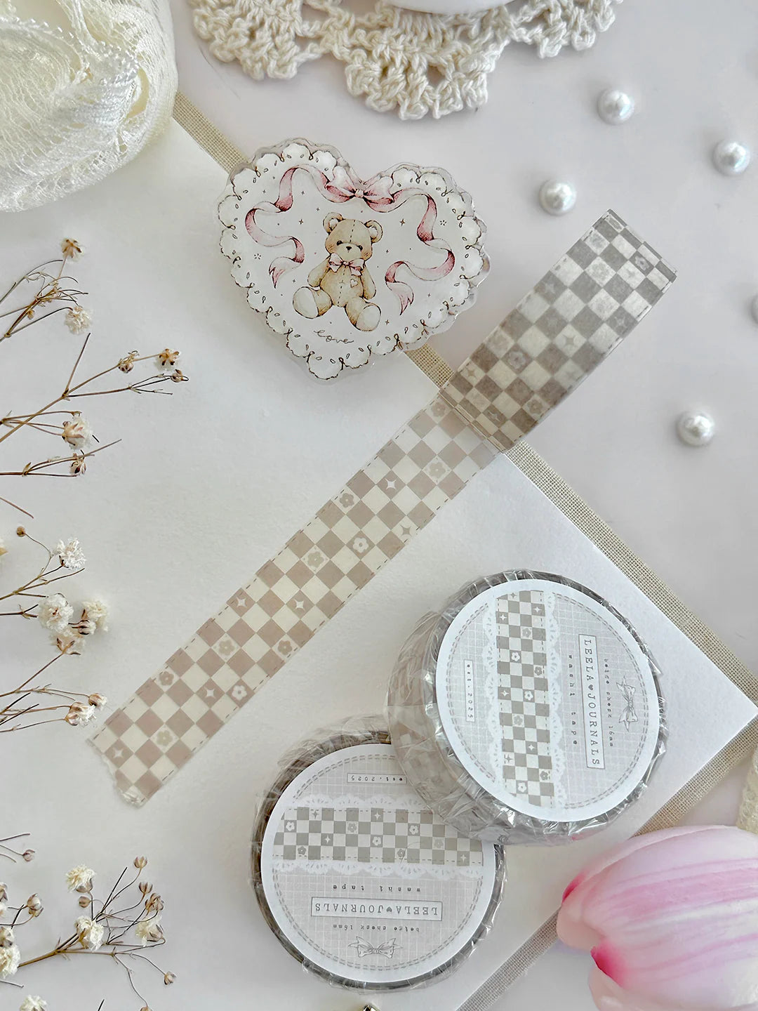 Leelajournals - Whimsy Checks Washi Tape