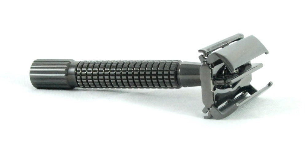 Colonel Conk Double Edge Safety Razor- Charcoal #930