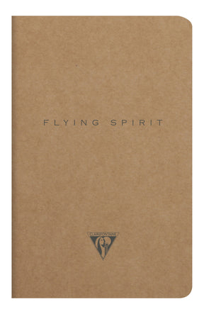 Clairefontaine Flying Spirit A5 Sewn Spine Notebook- Brown