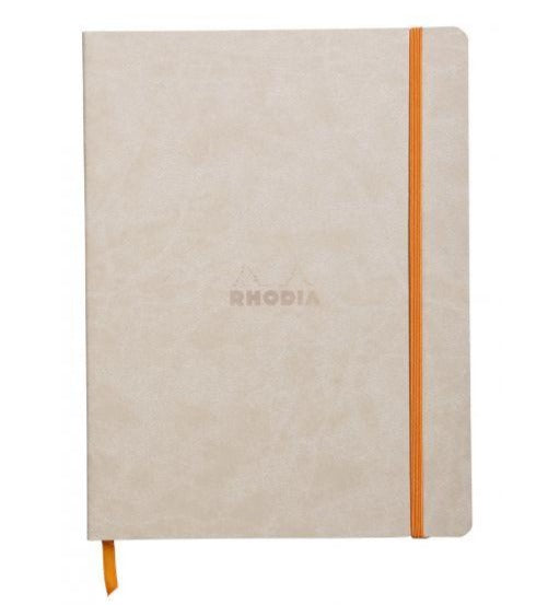Rhodia Rhodiarama Webnotebook Softcover 9.75"x7.5" - Beige