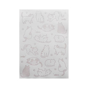 Kamiterior Memoterior SHEER Notepad- Cats