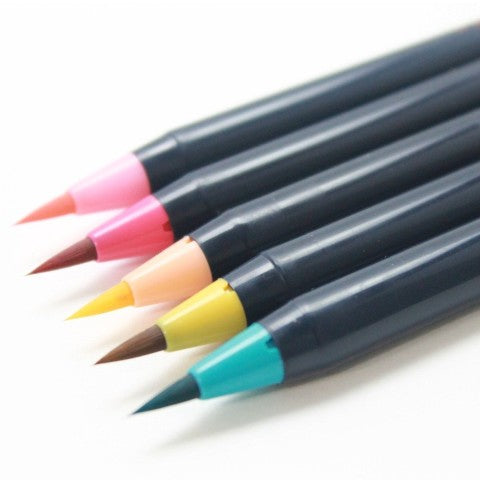 Akashiya Sai Watercolor Brush Pen - Spring 5 Color Set