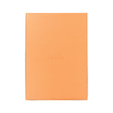 Rhodia #16 Orange Leatherette Holder with Orange Graph Notepad