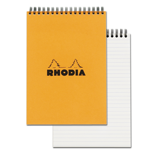 Rhodia #16 Orange Top Wirebound Notepad