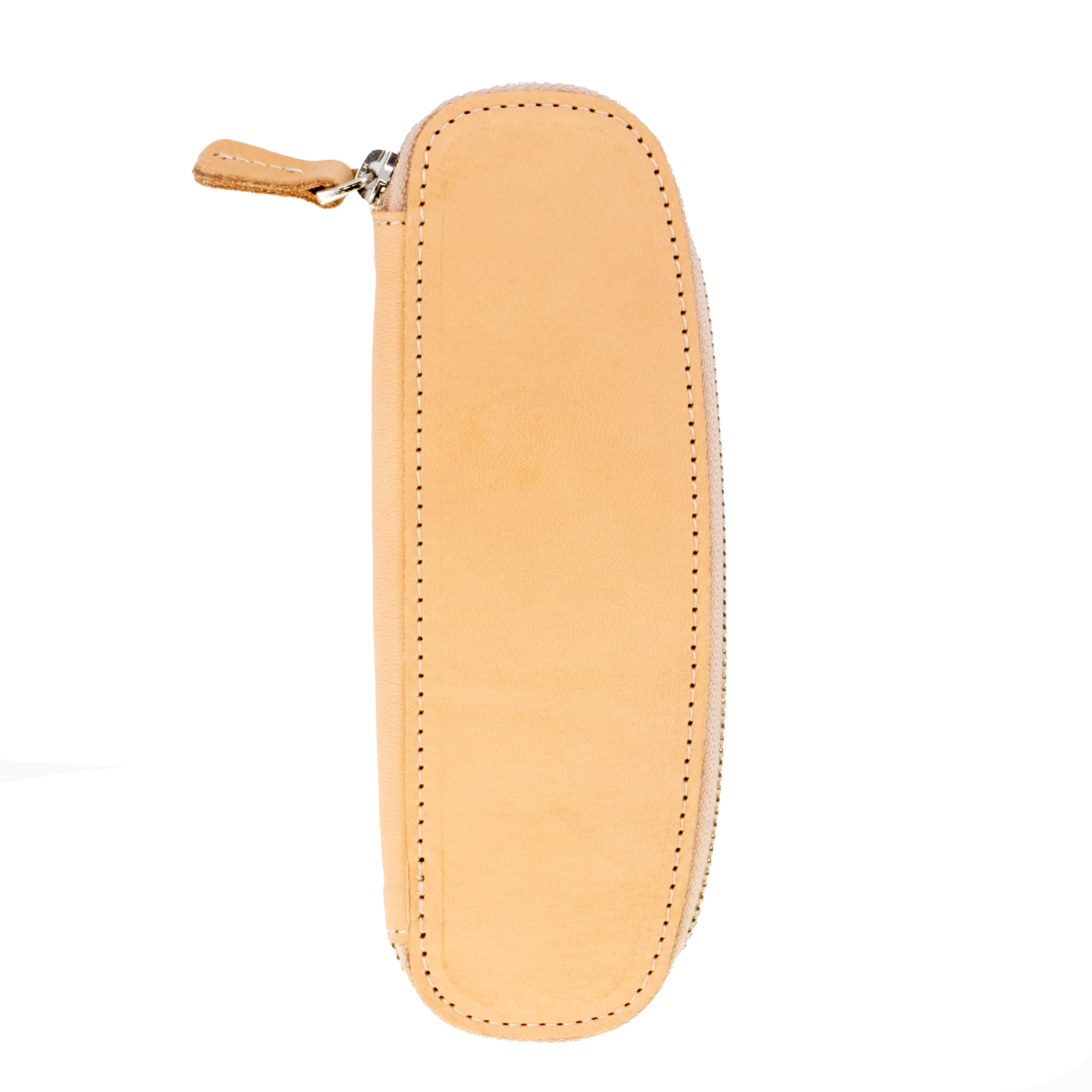 Galen Leather Co. Zippered Duo Slim Pen Case for 2 Pens - Undyed Leather