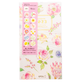 Midori 2023 Pocket Diary Slim- Country Time Floral Pattern
