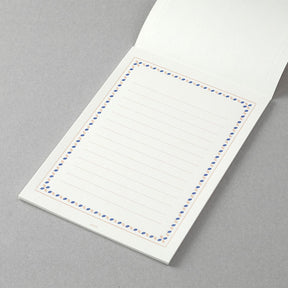 Midori Letterpress Frame Brown A5 Letter Pad