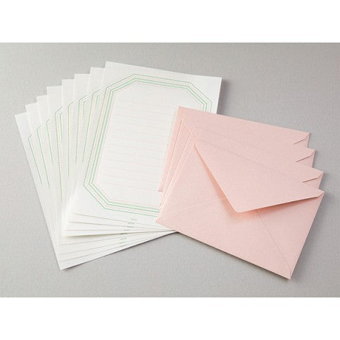 Midori Letter Set 462- Press Frame Pink