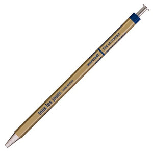 Mark's Inc. Days Wooden 0.5mm Ballpoint Pen - Gold
