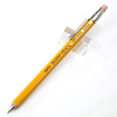 OHTO Short Wooden 0.5mm Mechanical Pencil- Yellow