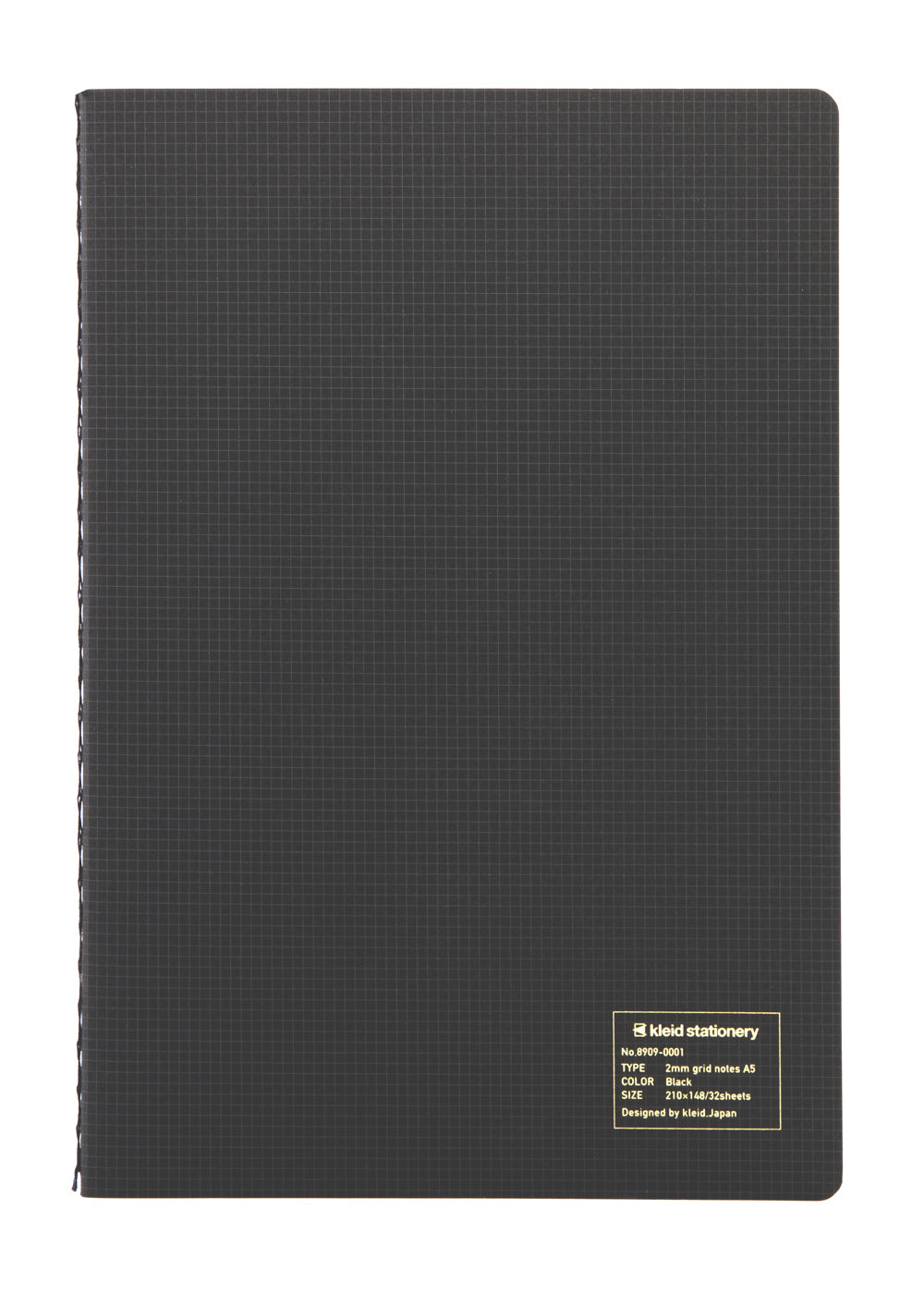 Kleid 2mm Grid Notes A5 - Black