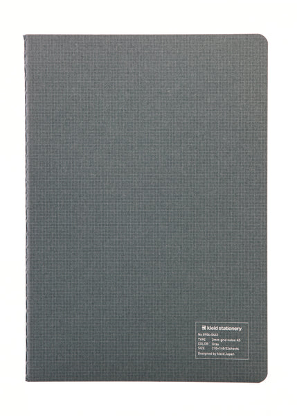 Kleid 2mm Grid Notes A5- Grey - Galen Leather